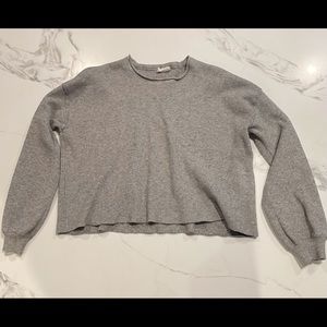 Women’s Sky and Sparrow Cropped Grey Top